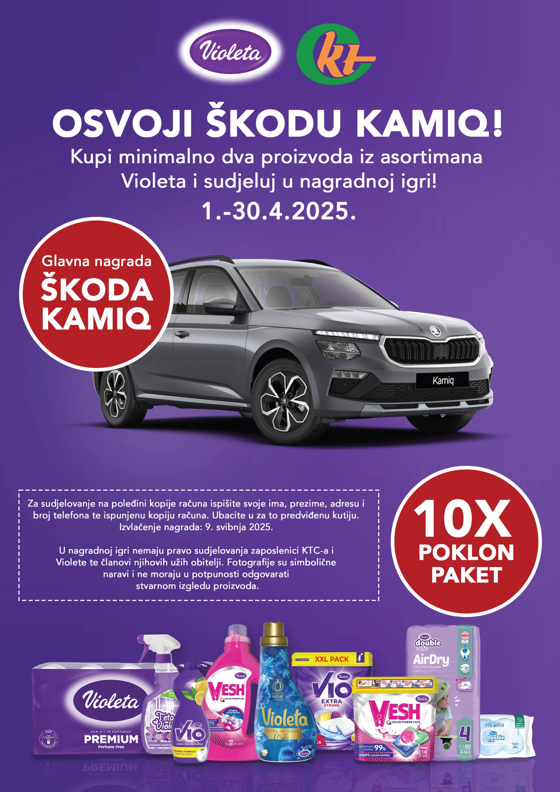 Nagradna igra “Violeta i KTC nagrađuju”